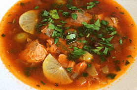 Solianka au poisson